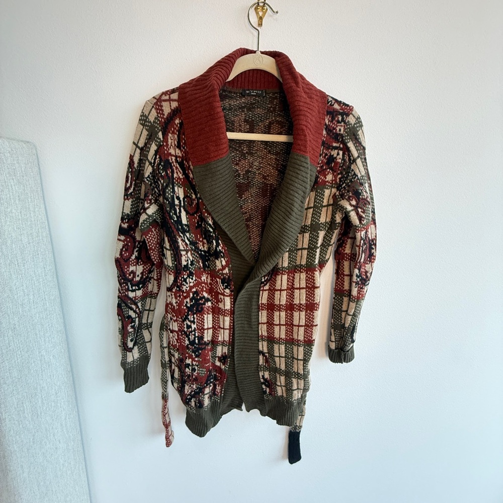Etro Milano Paisley Knit Cardigan - Picture 7 of 9